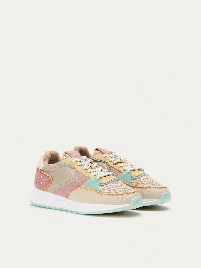 Hoff District Carnaby Sneakers Damen Khaki Rosa Gelb | BXA3473TT