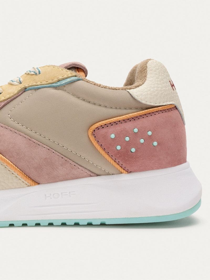 Hoff District Carnaby Sneakers Damen Khaki Rosa Gelb | BXA3473TT