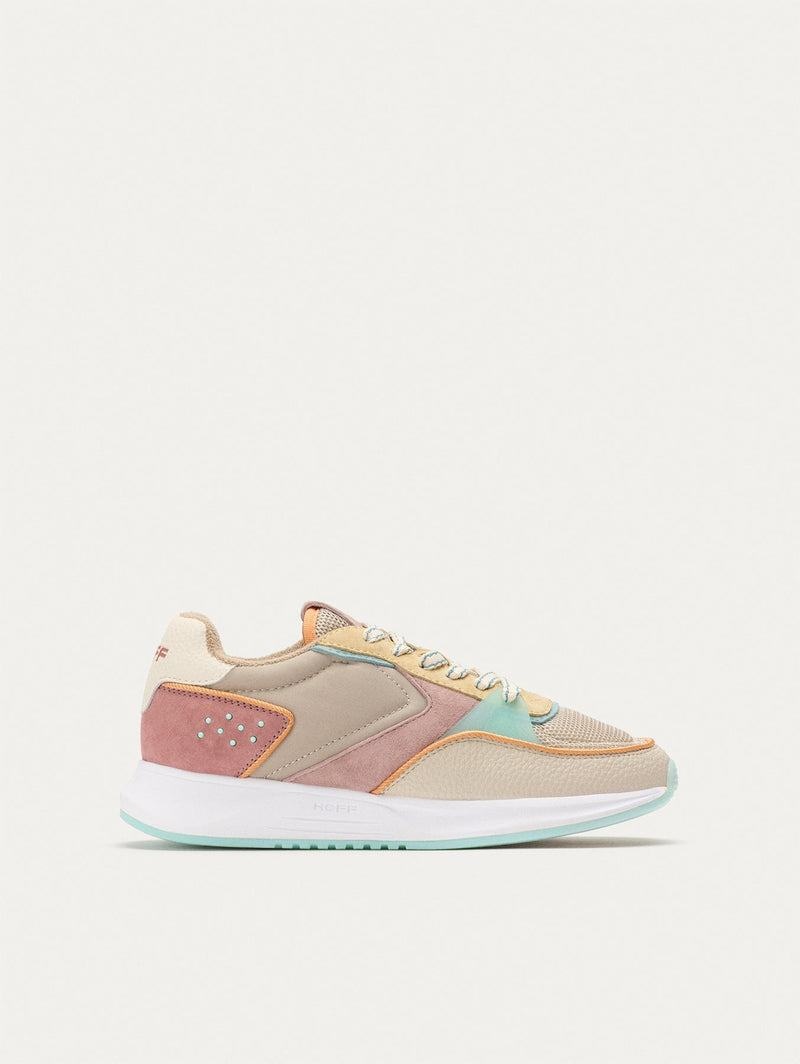 Hoff District Carnaby Sneakers Damen Khaki Rosa Gelb | BXA3473TT